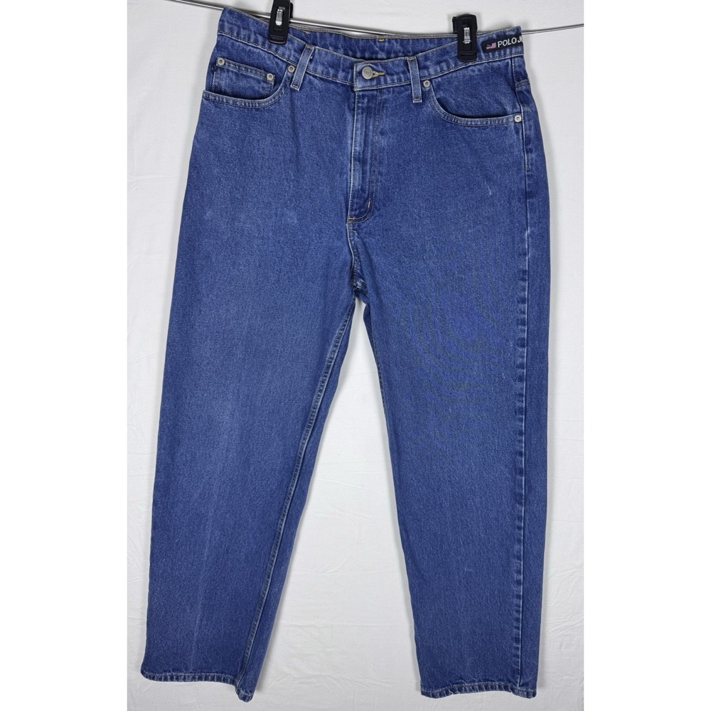 Ralph Lauren Polo Jeans Co Jeans Mens 33x32 Loose Fit Blue Denim Y2K Vintage
